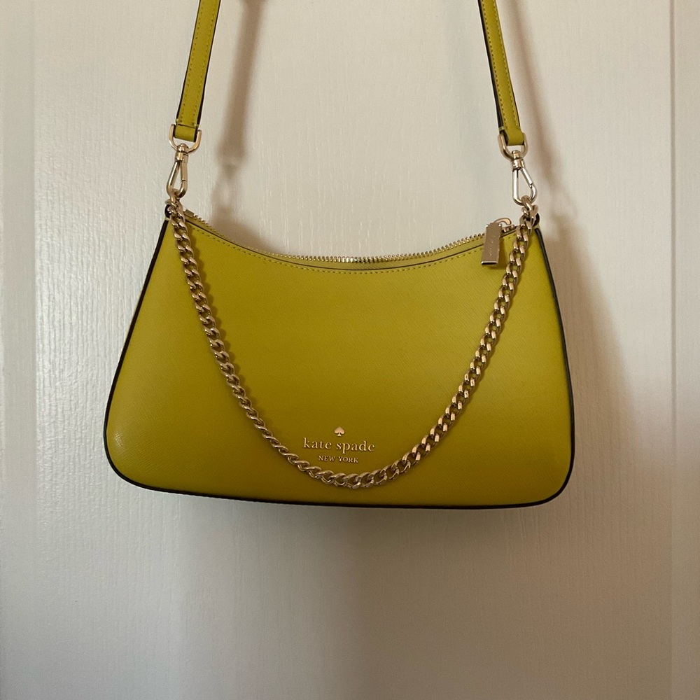 Kate Spade Chartreuse Bag with Chain